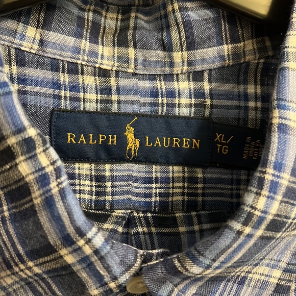 Polo Ralph Lauren linen button down shirt - Picture 3 of 3